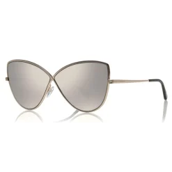 Tom Ford - Elise Sunglasses - Butterfly Acetate Sunglasses - FT0569 - Silver - Tom Ford Eyewear - Avvenice
