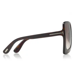 Tom Ford - Emmanuella Sunglasses - Butterfly Acetate Sunglasses - FT0618 - Havana - Tom Ford Eyewear - Avvenice