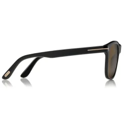 Tom Ford - Eric Sunglasses - Squared Acetate Sunglasses - Shiny Black - FT0595 - Sunglasses - Tom Ford Eyewear - Avvenice