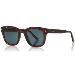 Tom Ford - Eugenio Sunglasses - Square Acetate Sunglasses - Red Havana - FT0676 - Sunglasses - Tom Ford Eyewear - Avvenice