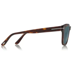 Tom Ford - Eugenio Sunglasses - Square Acetate Sunglasses - Red Havana - FT0676 - Sunglasses - Tom Ford Eyewear - Avvenice