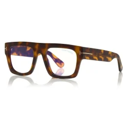 Tom Ford - Fausto Optical Glasses - Acetate Optical Glasses - Dark Havana - FT5634-B - Optical Glasses - Tom Ford Eyewear - Avvenice