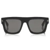 Tom Ford - Fausto Sunglasses - Soft Rectangular Acetate Sunglasses - FT0711 - Black - Tom Ford Eyewear - Avvenice