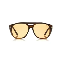 Tom Ford - Fender Sunglasses - Square Acetate Sunglasses - Brown - FT0799 - Sunglasses - Tom Ford Eyewear - Avvenice