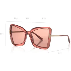 Tom Ford - Gia Sunglasses - Butterfly Acetate Sunglasses - Pink - FT0766 - Sunglasses - Tom Ford Eyewear - Avvenice