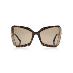 Tom Ford - Gia Sunglasses - Butterfly Acetate Sunglasses - Havana - FT0766 - Sunglasses - Tom Ford Eyewear - Avvenice