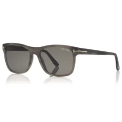 Tom Ford - Giulio Sunglasses - Soft Squared Acetate Sunglasses - Brown - FT0698 - Sunglasses - Tom Ford Eyewear - Avvenice