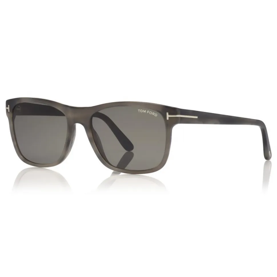 Tom Ford - Giulio Sunglasses - Soft Squared Acetate Sunglasses - Brown - FT0698 - Sunglasses - Tom Ford Eyewear - Avvenice