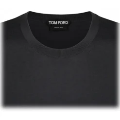 Tom Ford - Graphite Crew Neck Knitwear - Tom Ford Exclusive Luxury Collection - Avvenice