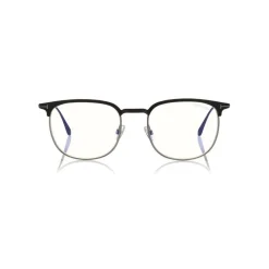 Tom Ford - Half-Rim Optical Glasses - Opticals Glasses - Black Silver - FT5549-B – Optical Glasses - Tom Ford Eyewear - Avvenice