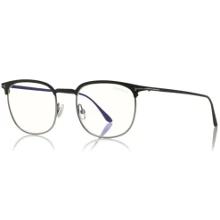 Tom Ford - Half-Rim Optical Glasses - Opticals Glasses - Black Silver - FT5549-B – Optical Glasses - Tom Ford Eyewear - Avvenice