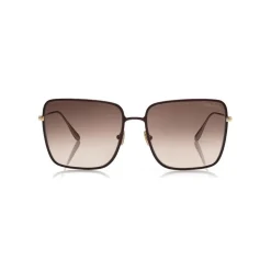 Tom Ford - Heather Sunglasses - Square Metal Sunglasses - Red - FT0739 - Sunglasses - Tom Ford Eyewear - Avvenice