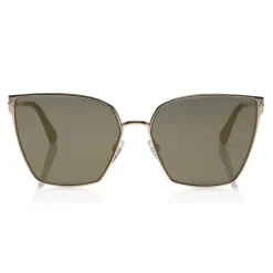Tom Ford - Helena Sunglasses - Square Acetate Sunglasses - FT0653 - Black - Tom Ford Eyewear - Avvenice