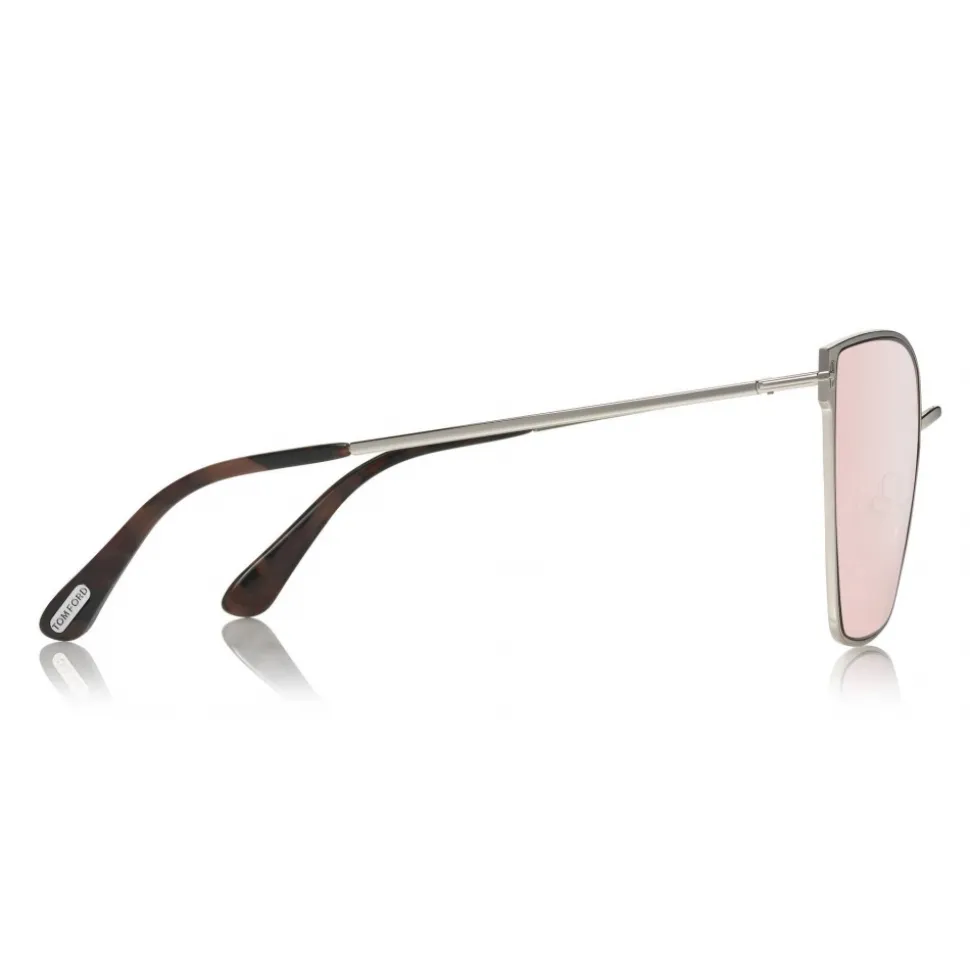 Tom Ford - Helena Sunglasses - Square Acetate Sunglasses - FT0653 - Pink - Tom Ford Eyewear - Avvenice
