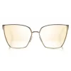 Tom Ford - Helena Sunglasses - Square Acetate Sunglasses - FT0653 - Gold - Tom Ford Eyewear - Avvenice