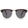 Tom Ford - Henry Sunglasses - Round Acetate Sunglasses - Dark Havana - FT0248 - Sunglasses - Tom Ford Eyewear - Avvenice