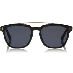 Tom Ford - Holt Sunglasses - Square Acetate Sunglasses - Black - FT0516 - Sunglasses - Tom Ford Eyewear - Avvenice