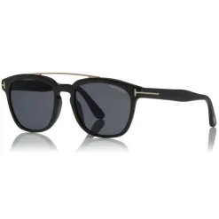 Tom Ford - Holt Sunglasses - Square Acetate Sunglasses - Black - FT0516 - Sunglasses - Tom Ford Eyewear - Avvenice
