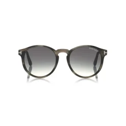 Tom Ford - Ian Sunglasses - Round Acetate Sunglasses - Grey Peach - FT0591 - Sunglasses - Tom Ford Eyewear - Avvenice