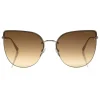 Tom Ford - Ingrid Sunglasses - Cat-Eye Metal Sunglasses - Rose Gold Brown - FT0652 - Sunglasses - Tom Ford Eyewear - Avvenice