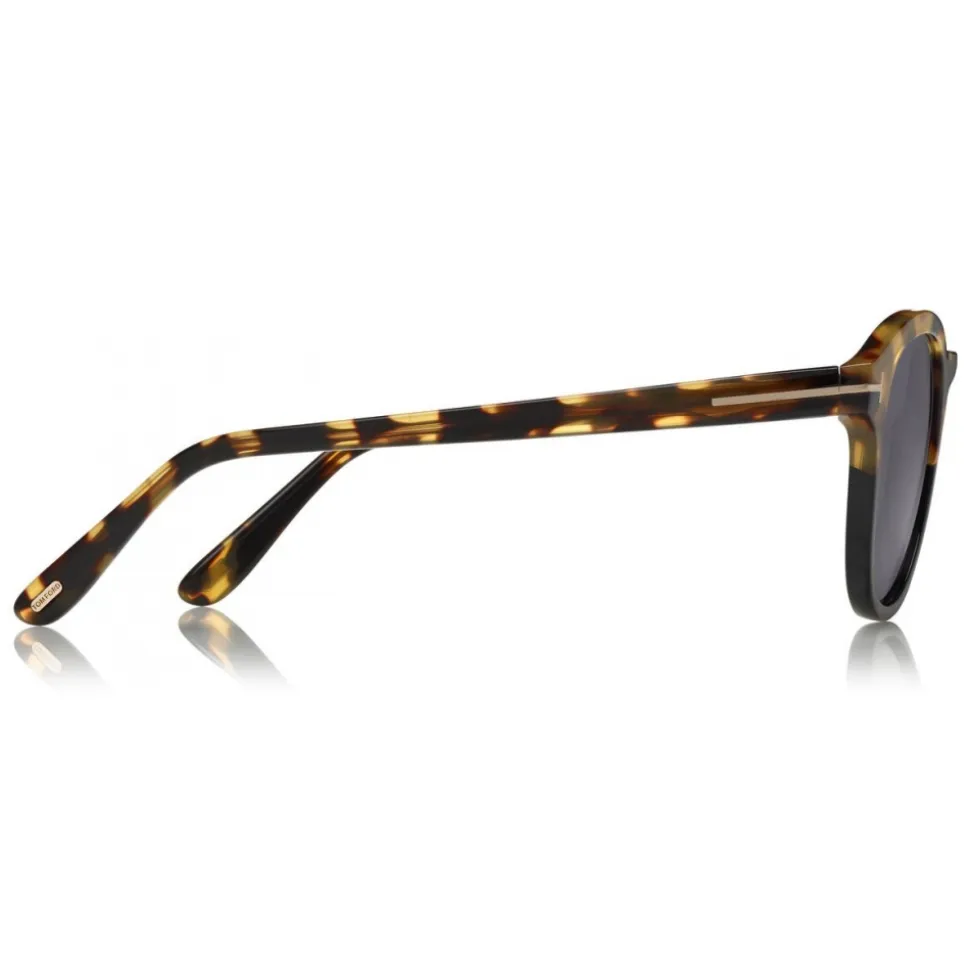 Tom Ford - Jameson Sunglasses - Round Acetate Sunglasses - Red Havana - FT0752 - Sunglasses - Tom Ford Eyewear - Avvenice
