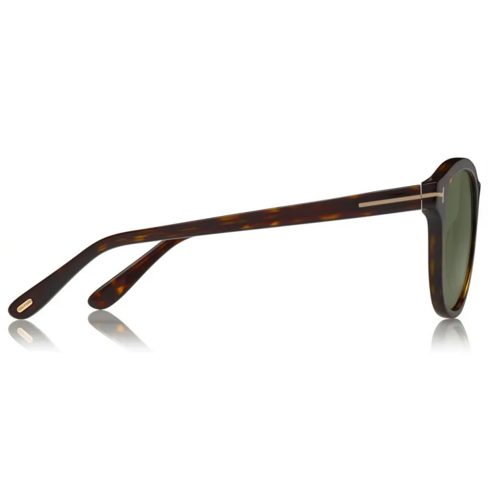 Tom Ford - Jameson Sunglasses - Round Acetate Sunglasses - Dark Havana - FT0752 - Sunglasses - Tom Ford Eyewear - Avvenice