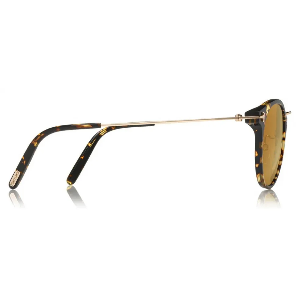 Tom Ford - Jamieson Sunglasses - Round Acetate Sunglasses - Dark Havana - FT0673 - Sunglasses - Tom Ford Eyewear - Avvenice