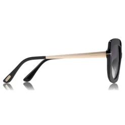 Tom Ford - Jasmine Sunglasses - Square Acetate Sunglasses - Black - FT0610 - Sunglasses - Tom Ford Eyewear - Avvenice