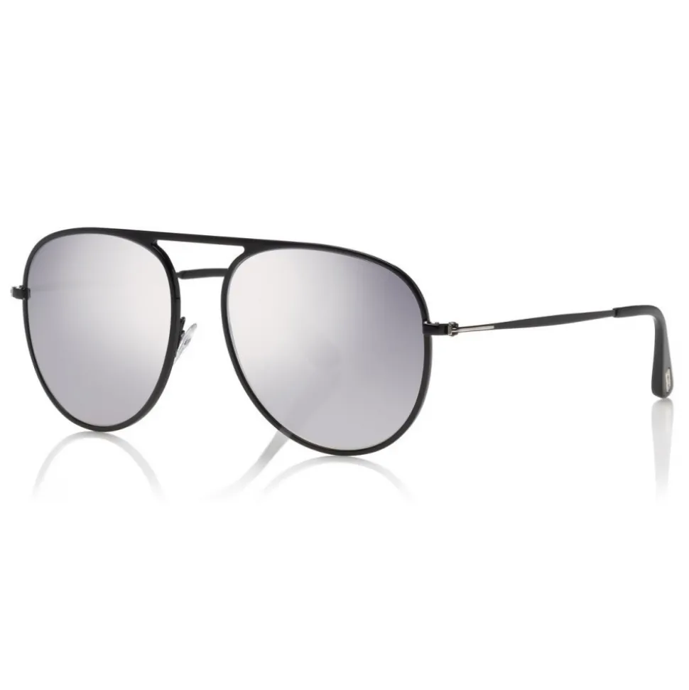Tom Ford - Jason Sunglasses - Pilot Style Sunglasses - Black - FT0621 - Sunglasses - Tom Ford Eyewear - Avvenice