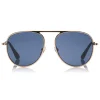 Tom Ford - Jason Sunglasses - Pilot Style Sunglasses - Rose Gold Blue - FT0621 - Sunglasses - Tom Ford Eyewear - Avvenice