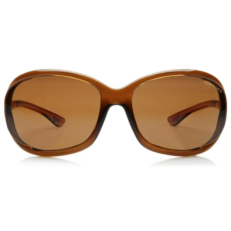 Tom Ford - Jennifer Polarized Sunglasses - Square Acetate Sunglasses - Brown - FT0008P - Sunglasses - Tom Ford Eyewear - Avvenice