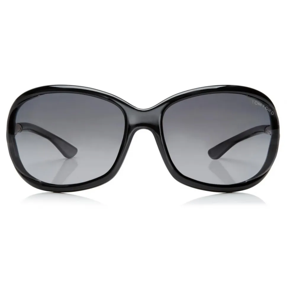 Tom Ford - Jennifer Polarized Sunglasses - Square Acetate Sunglasses - Black - FT0008P - Sunglasses - Tom Ford Eyewear - Avvenice