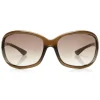 Tom Ford - Jennifer Soft Square Sunglasses - Squared Acetate Sunglasses - Dark Brown - FT0008 - Sunglasses - Tom Ford Eyewear - Avvenice
