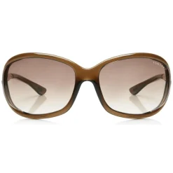 Tom Ford - Jennifer Soft Square Sunglasses - Squared Acetate Sunglasses - Dark Brown - FT0008 - Sunglasses - Tom Ford Eyewear - Avvenice