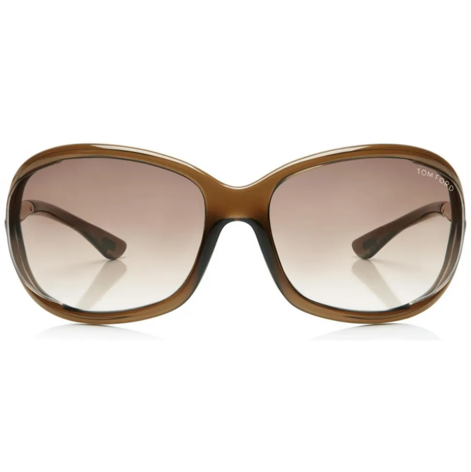 Tom Ford - Jennifer Soft Square Sunglasses - Squared Acetate Sunglasses - Dark Brown - FT0008 - Sunglasses - Tom Ford Eyewear - Avvenice