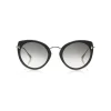 Tom Ford - Jess Sunglasses - Round Metal and Acetate Sunglasses - Black - FT0683 - Sunglasses - Tom Ford Eyewear - Avvenice