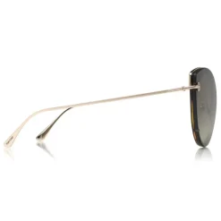 Tom Ford - Jess Sunglasses - Round Metal and Acetate Sunglasses - Dark Havana - FT0683 - Sunglasses - Tom Ford Eyewear - Avvenice