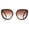 Tom Ford - Joey Sunglasses - Round Metal and Acetate Sunglasses - Dark Havana - FT0760 - Sunglasses - Tom Ford Eyewear - Avvenice
