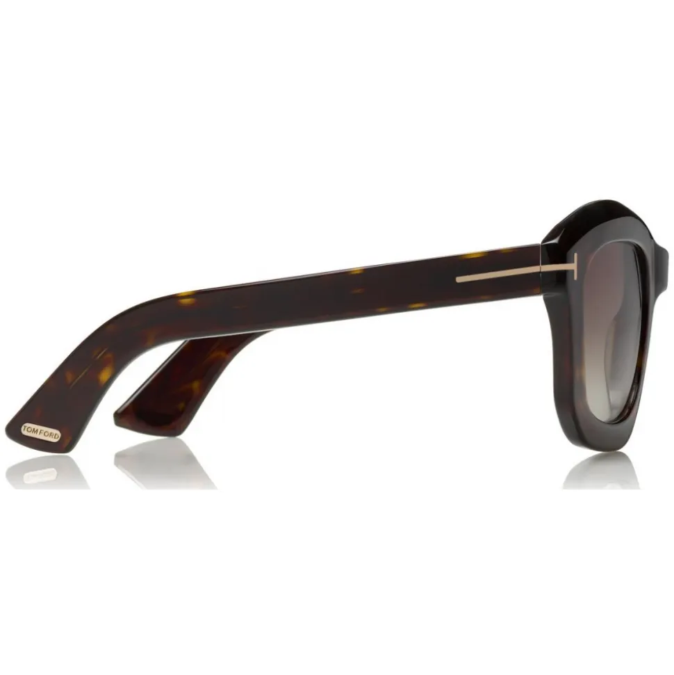 Tom Ford - Julia Sunglasses - Square Acetate Sunglasses - Havana - FT0582 - Sunglasses - Tom Ford Eyewear - Avvenice