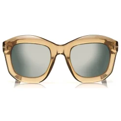 Tom Ford - Julia Sunglasses - Square Acetate Sunglasses - Green - FT0582 - Sunglasses - Tom Ford Eyewear - Avvenice