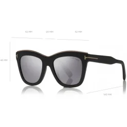 Tom Ford - Julie Sunglasses - Square Acetate Sunglasses - Black Smoke - FT0685 - Sunglasses - Tom Ford Eyewear - Avvenice