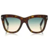 Tom Ford - Julie Sunglasses - Square Acetate Sunglasses - Havana - FT0685 - Sunglasses - Tom Ford Eyewear - Avvenice