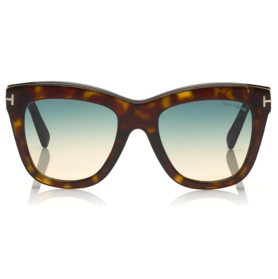 Tom Ford - Julie Sunglasses - Square Acetate Sunglasses - Havana - FT0685 - Sunglasses - Tom Ford Eyewear - Avvenice