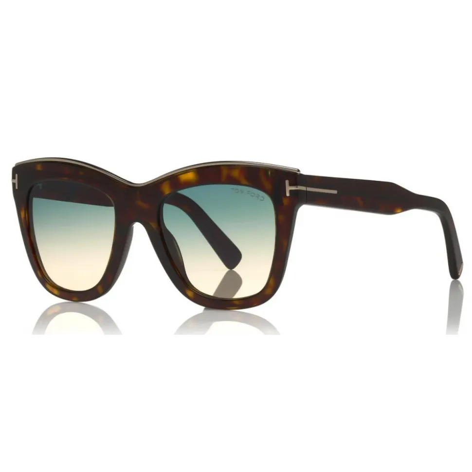 Tom Ford - Julie Sunglasses - Square Acetate Sunglasses - Havana - FT0685 - Sunglasses - Tom Ford Eyewear - Avvenice