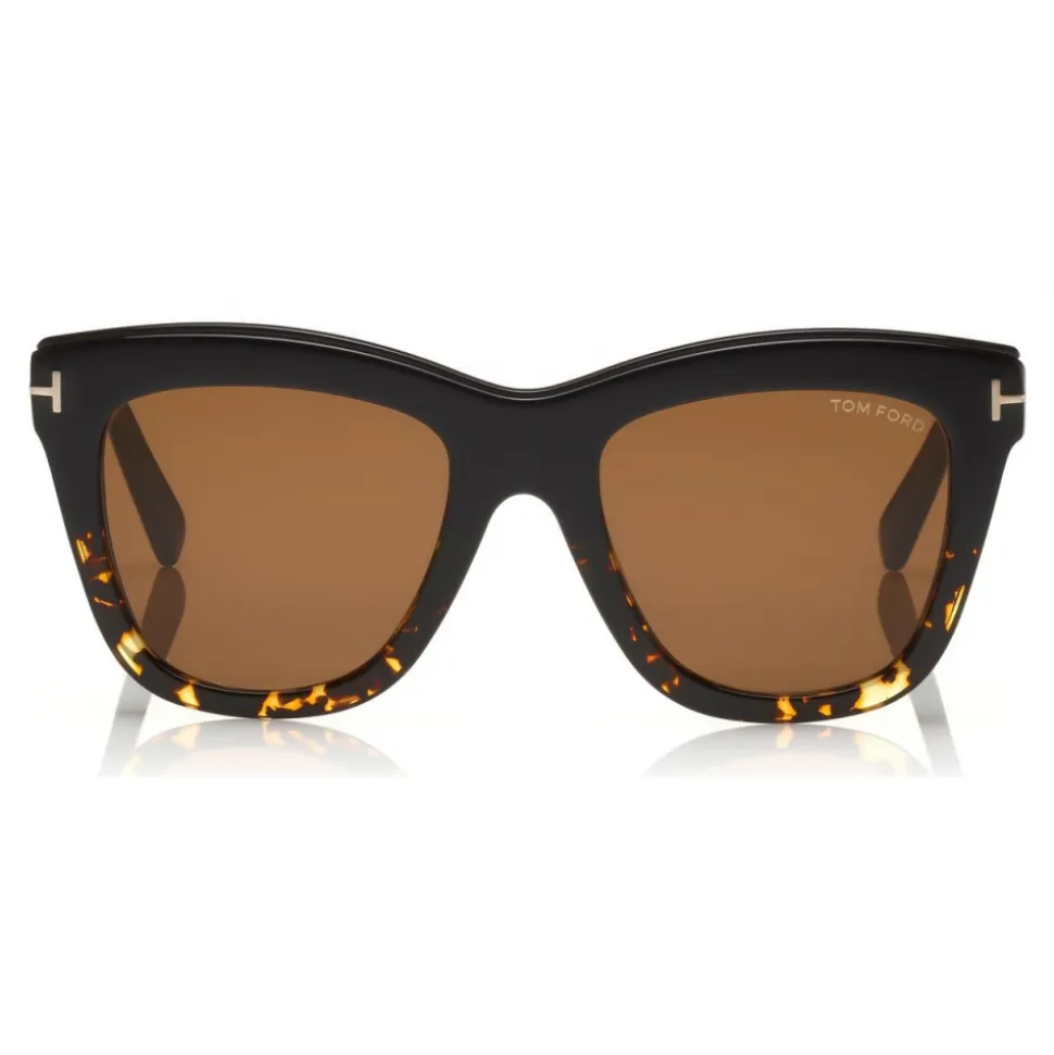 Tom Ford - Julie Sunglasses - Square Acetate Sunglasses - Black Havana - FT0685 - Sunglasses - Tom Ford Eyewear - Avvenice