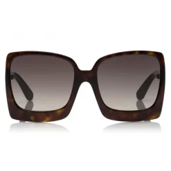 Tom Ford - Katerine Sunglasses - Oversized Square Acetate Sunglasses - FT0617 - Havana - Tom Ford Eyewear - Avvenice