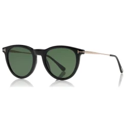 Tom Ford - Kellan Sunglasses - Round Style Sunglasses - Black - FT0626 - Sunglasses - Tom Ford Eyewear - Avvenice