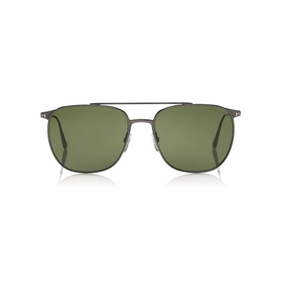 Tom Ford - Kip Sunglasses - Square Metal Sunglasses - Green - FT0692 - Sunglasses - Tom Ford Eyewear - Avvenice