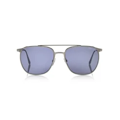 Tom Ford - Kip Sunglasses - Square Metal Sunglasses - Blue - FT0692 - Sunglasses - Tom Ford Eyewear - Avvenice