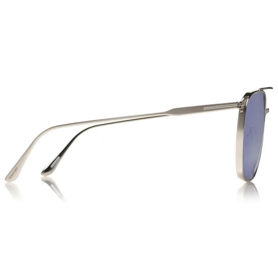 Tom Ford - Kip Sunglasses - Square Metal Sunglasses - Blue - FT0692 - Sunglasses - Tom Ford Eyewear - Avvenice